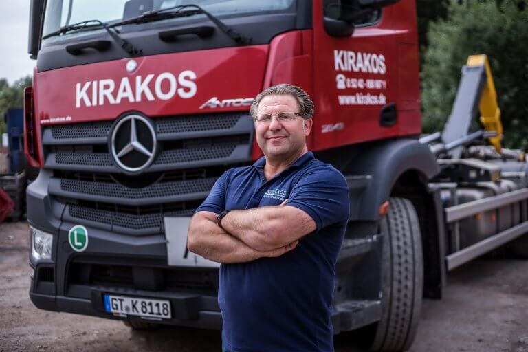 Riad Kirakos, Inhaber des KIRAKOS Containerdienstes